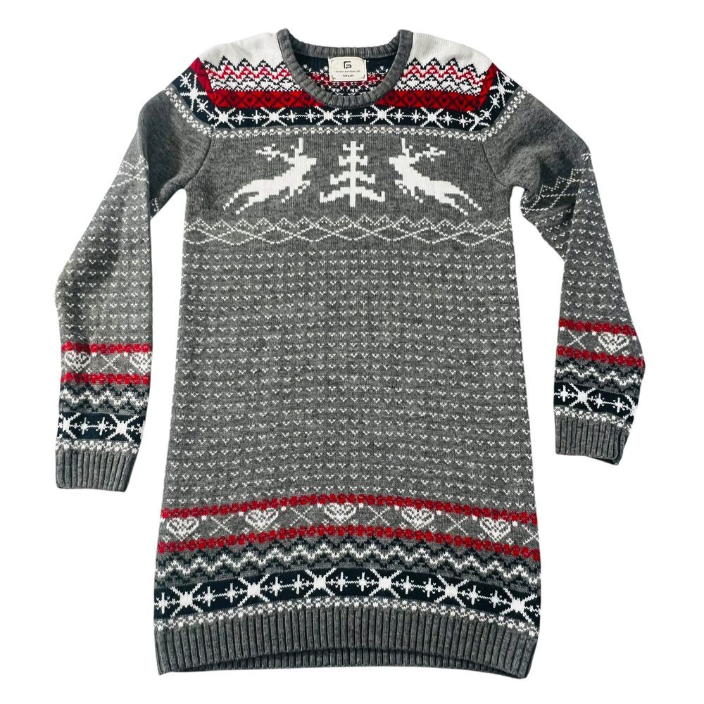 For Girls and Perfect Life Sweater Dress Reindeer Christmas Tree Holiday Warm - Picture 5 of 10